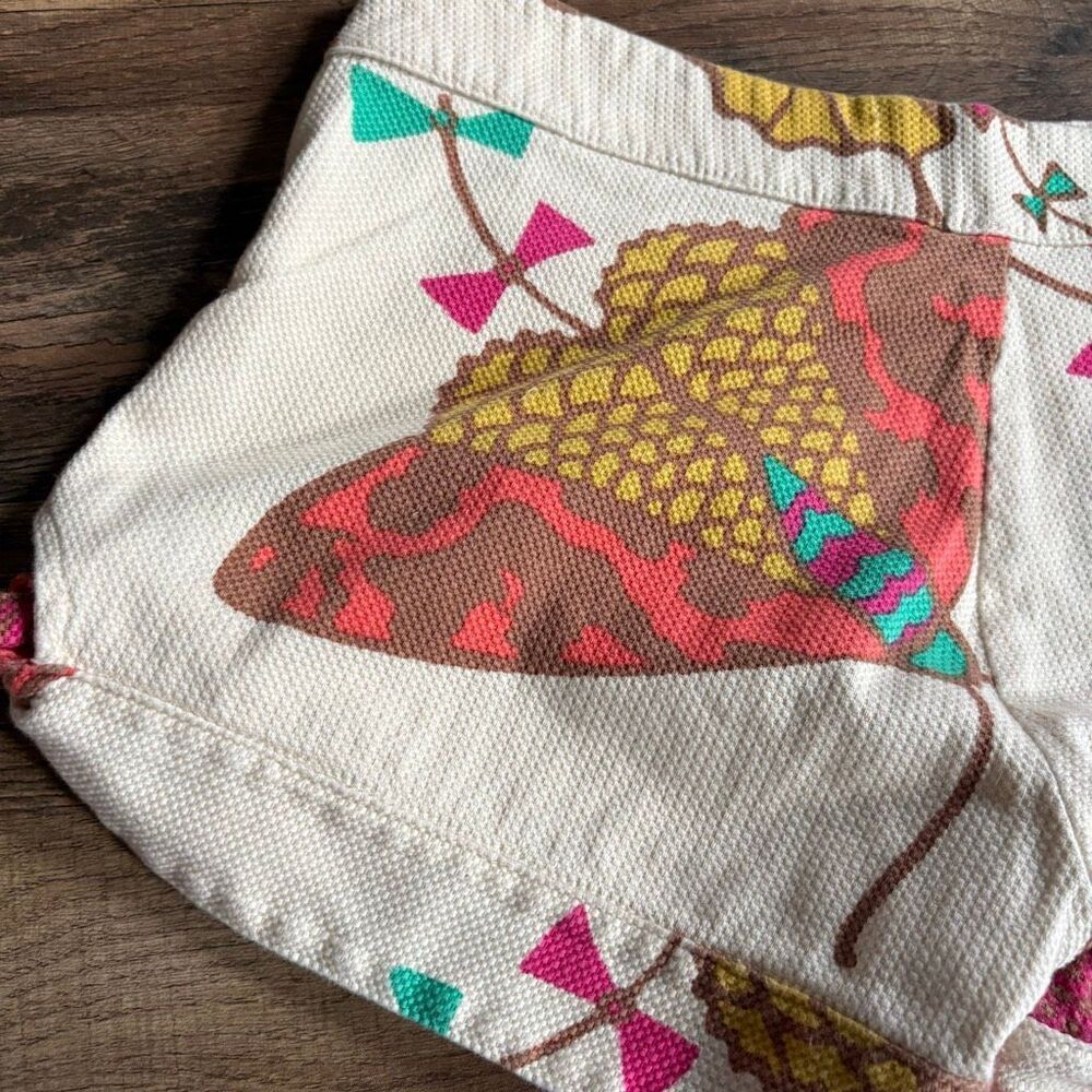 Judith March Retro Cream Butterfly Shorts Women's S Vintage Inspired Preppy Y2K - Picture 5 of 9